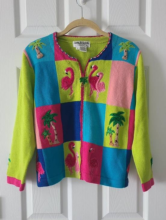 Jack B. Quick Sweaters - SALE! Jack B Quick Vintage Flamingo Sweater
